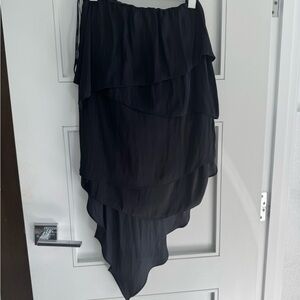 Elegant Black Layered Skirt